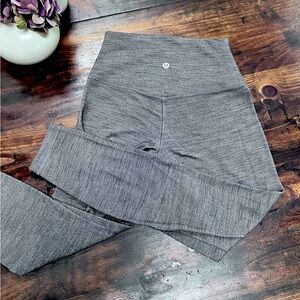 Lululemon Athletica Herringbone Gray Leggings